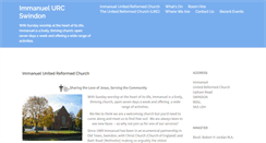 Desktop Screenshot of immanuelurc.org