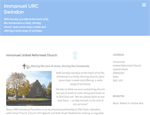 Tablet Screenshot of immanuelurc.org